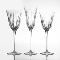 Servizio di bicchieri in cristallo 6 acqua, 6 vino ,6 flute