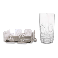 Set porta tovaglioli + portabicchieri Baci Milano
