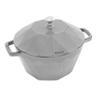 Cocotte Diamante rotonda - 22 cm, Colore grigio grafite STAUB