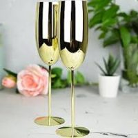 set champagne 2  pcs gold mixology home bar Sambonet paderno